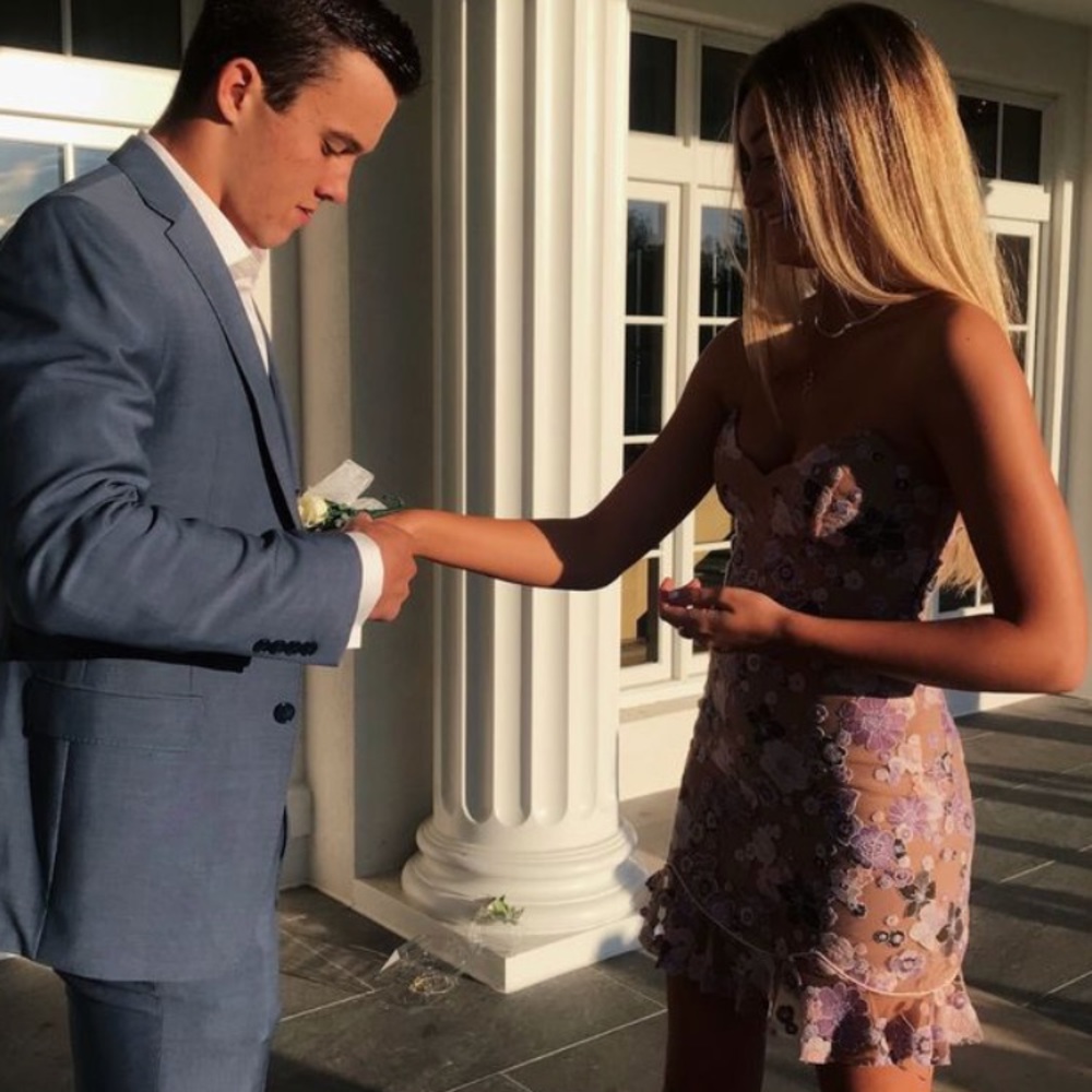 ISO Posy Embroidery Mini Dress by Love & Lemons